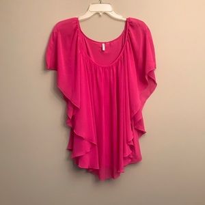 Short sleeve sheer top